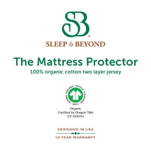 Organic Cotton Waterproof Mattress Protector pic 2