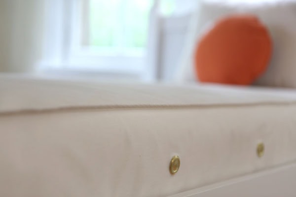 kids 2 in 1 ultra mattress naturepedic waterproof size close up