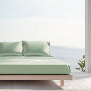 BSSQGR myBamboo sheet set lifestyle sage green 2 1 scaled