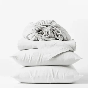 OrganicRelaxedLinen SheetSet AlpineWhite B SP21 1 OrganicRelaxedLinen SheetSet AlpineWhite B SP21 1