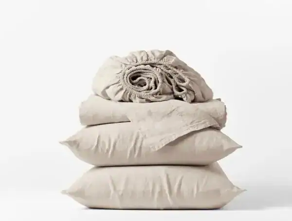 OrganicRelaxedLinen SheetSet NaturalChambray B SP21