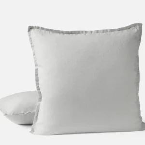 SP25 OrganicRelaxedLinen DecorativePillowCover 22x22 Fog 828 74682239 177e 468e be43 500727d24704